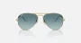 OCULOS RAYBAN METAL MASC.AVIATOR ARISTA CLEAR GRADIENT BROWN PRETO