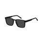 OCULOS TOMMY HILFIGER ACETATO PRETO FOSCO POLARIZADO AZUL