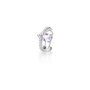 Piercing Lanzara em Ouro Branco com Ametista e Diamantes