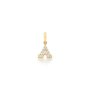 Pingente Letra A Mini em Ouro Amarelo com diamantes