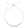 Pulseira Riviera em Ouro Branco e Amarelo com Diamantes
