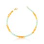 Pulseira em Ouro Amarelo com Topázio Azul e Citrino