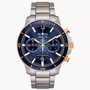 RELOGIO BULOVA MARINA STAR PRATA/ROSE E AZUL