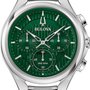 RELOGIO BULOVA SURVEYOR CURV AUTOMATIC PRATA AMOST VERDE