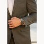 RELOGIO BULOVA SURVEYOR CURV AUTOMATIC PRATA E DOURADO