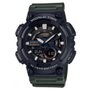 RELOGIO CASIO STANDARD PRETO E VERDE PRATA