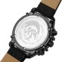 RELOGIO DIESEL CX CHUMBO MOSTR. LARANJA PULS COURO PRETA