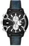 Relógio DIESEL Grifeed Preto e Prata com Jeans DZ4572B1