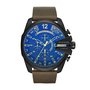 Relógio Diesel Mega Chief Masculino Couro Marrom e Preto