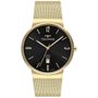 Relógio TECHNOS Slim masculino dourado preto GM12AA/1P