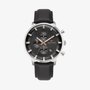 RELOGIO TECHNOS GRANDTECH PRATA COURO PRETO