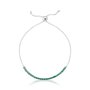 Pulseira Riviera em Ouro Branco com Esmeraldas